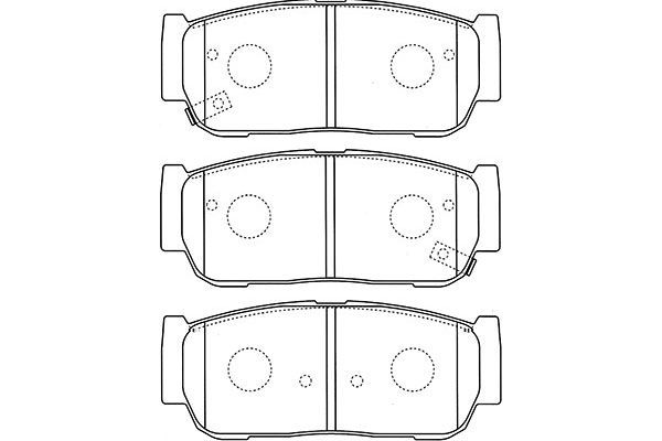 KAVO PARTS Комплект тормозных колодок, дисковый тормоз BP-4019